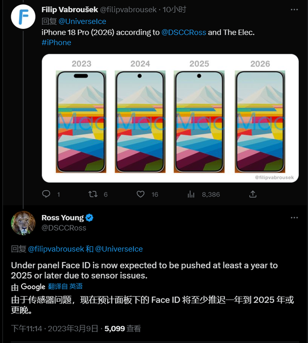 三更罗镇苹果手机维修分享:屏下Face ID有什么优势？iPhone何时会有屏下Face ID？ 